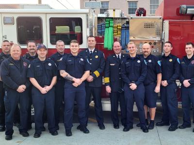 Tiffin Fire/Rescue Division (Deputy Chief Mike Homan, Center Left, Chief Rob Chappell, Center Right)