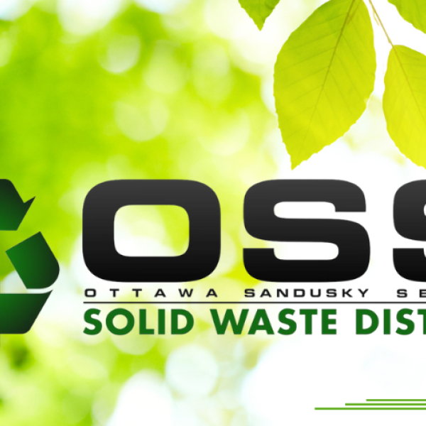 OSS logo on green leaves